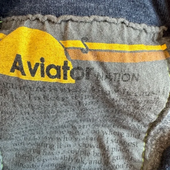 AVIATOR NATION BOLT CROPPED CREW SWEATSHIRT AND SWEATPANTS SET - Picture 3 of 7